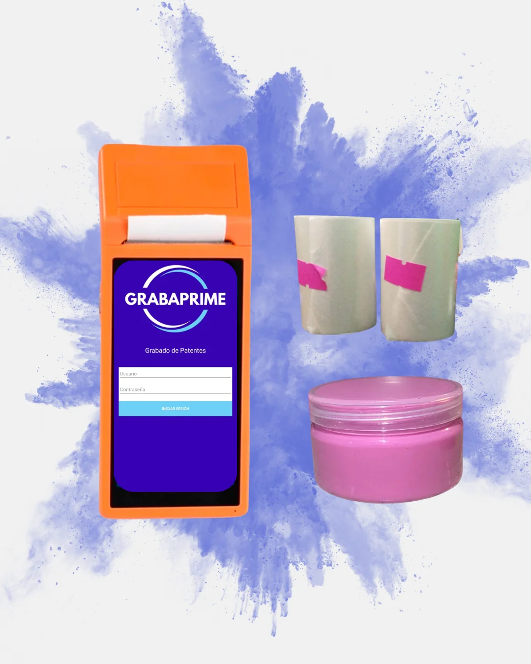 Kit digital con impresora táctil para grabado de patentes